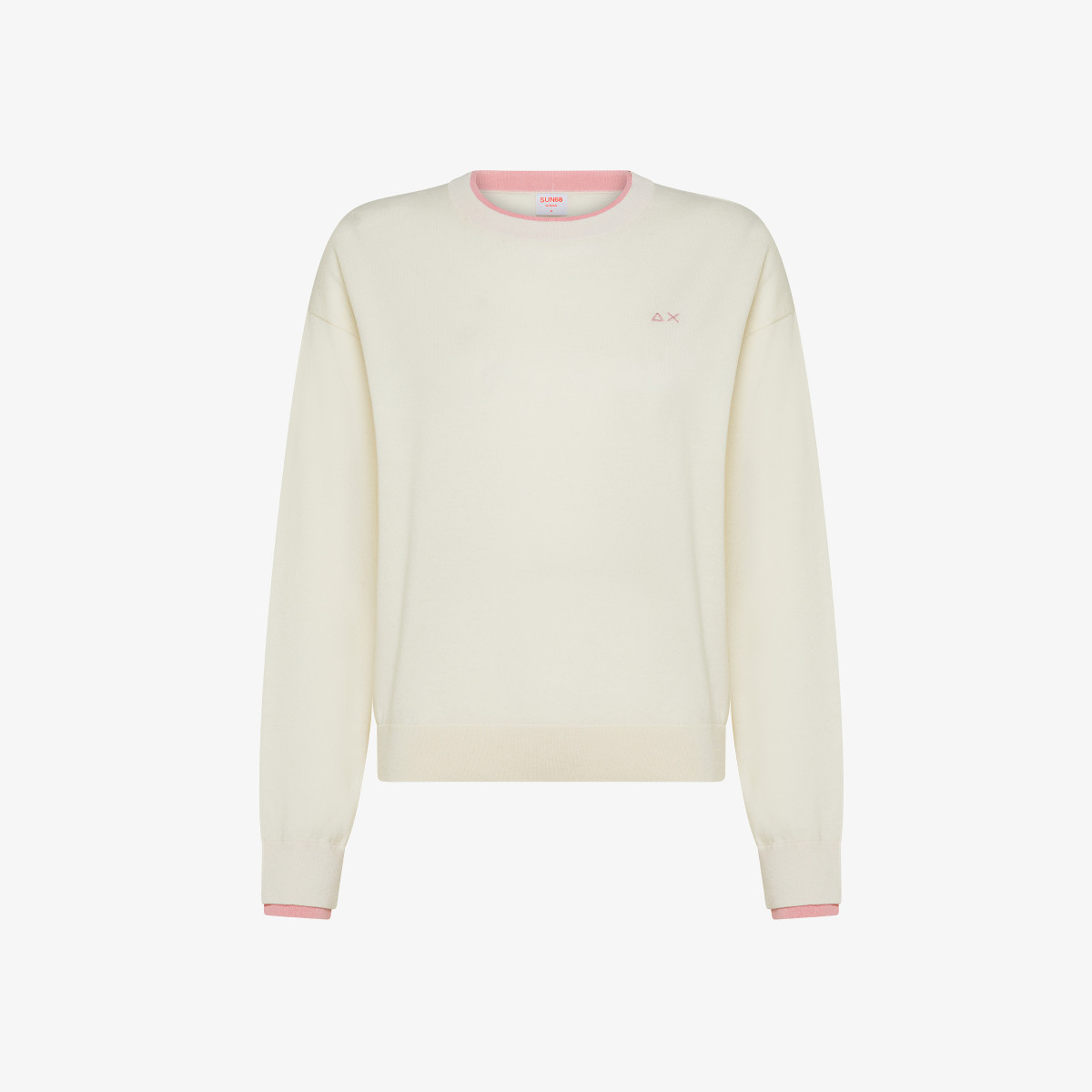 Wool and cotton jumper OFF WHITE