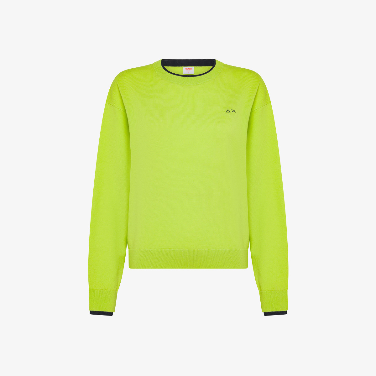 Maglia in lana e cotone LIME