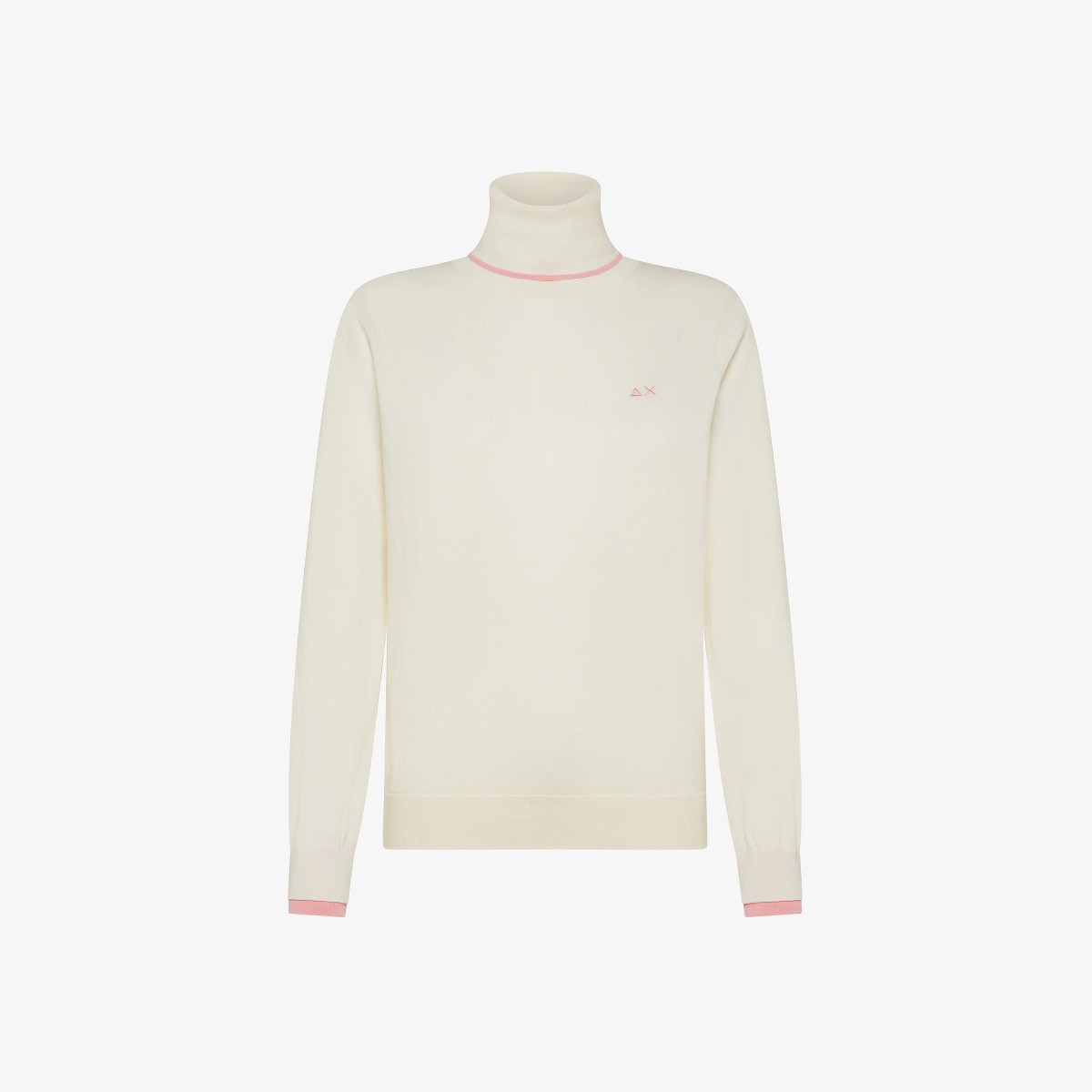 TURTLE NECK DOUBLE RIB L/S OFF WHITE