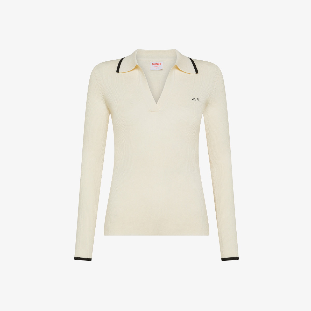 Sun 68 Polo Rib L/s - Donna