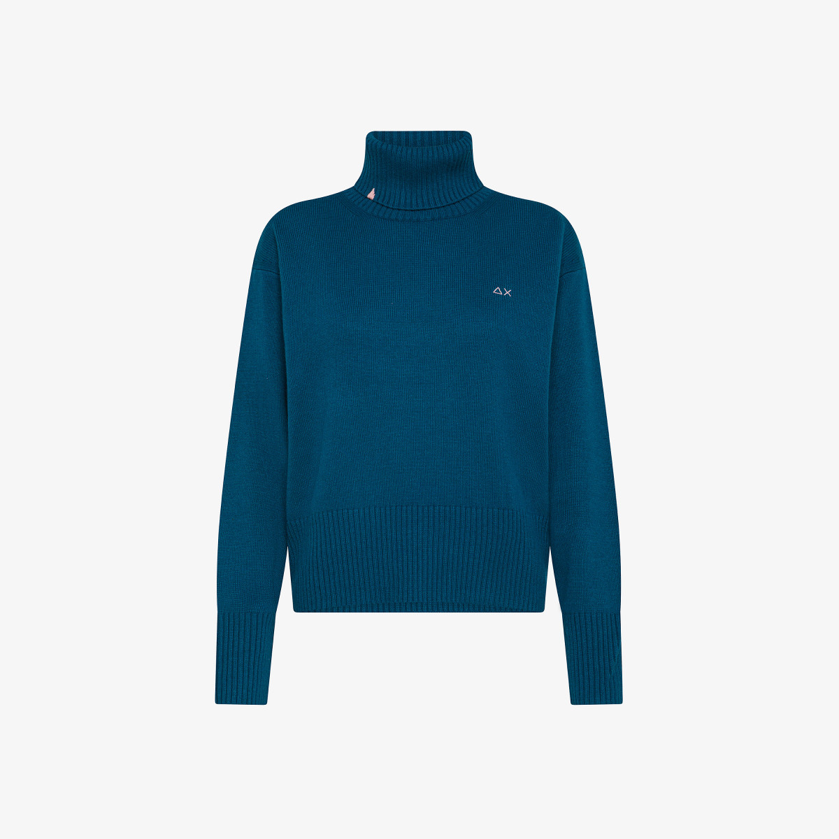 TURTLE NECK SOLID L/S DEEP BLUE