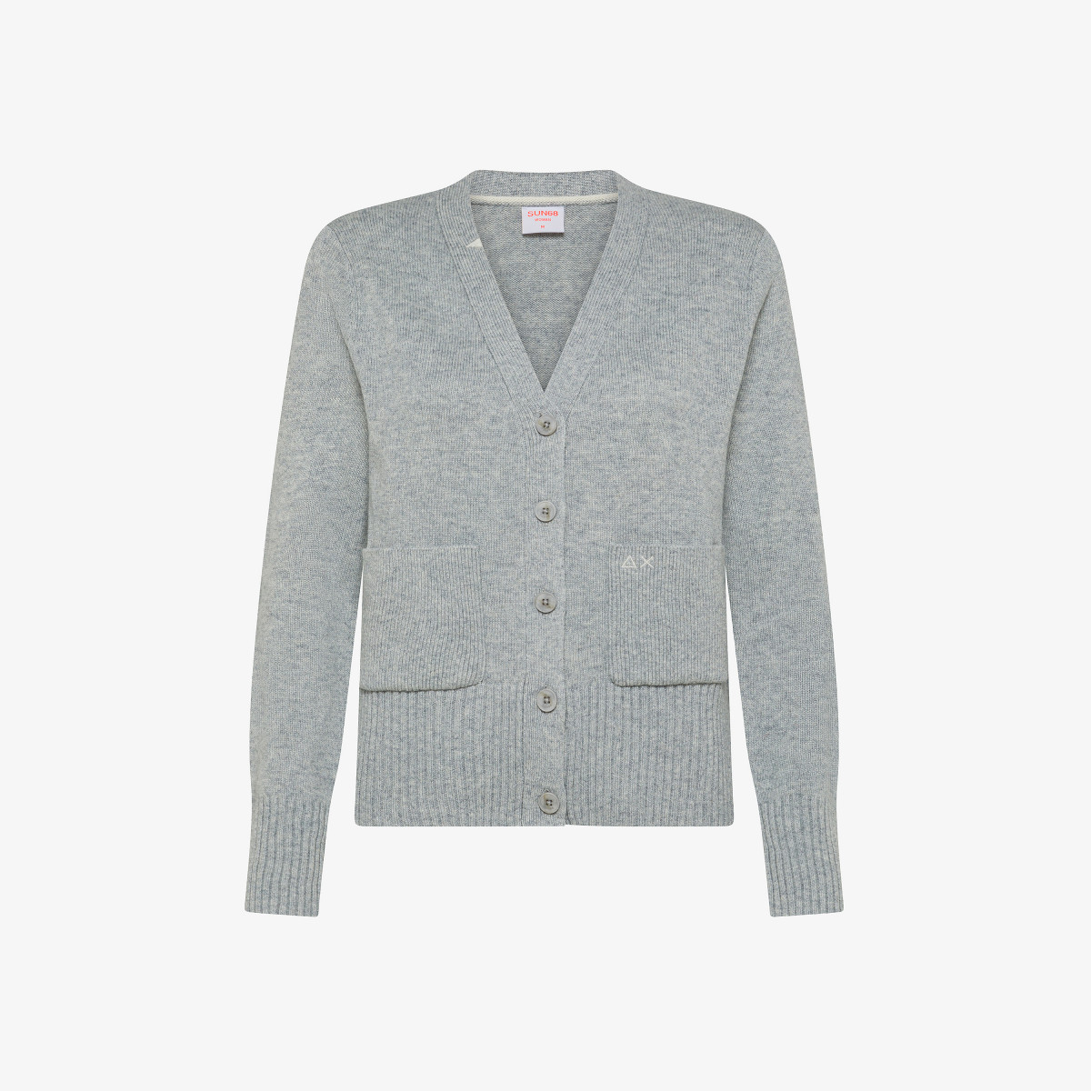 Wool and cashmere cardigan MEDIUM GREY