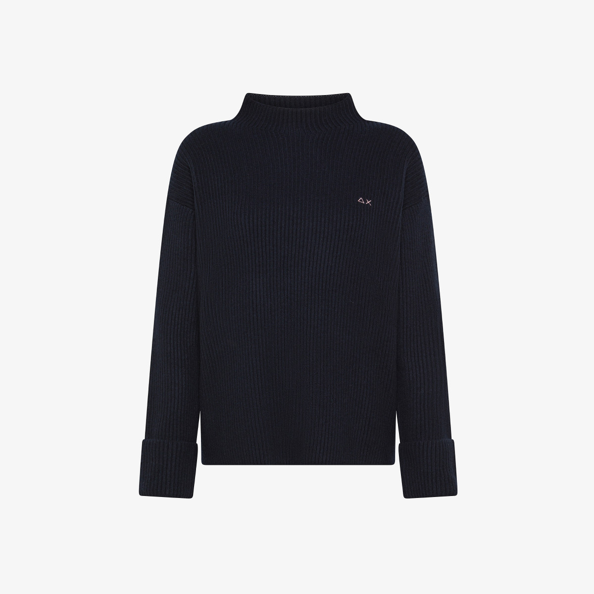 Wool and cashmere jumper NAVY BLUE