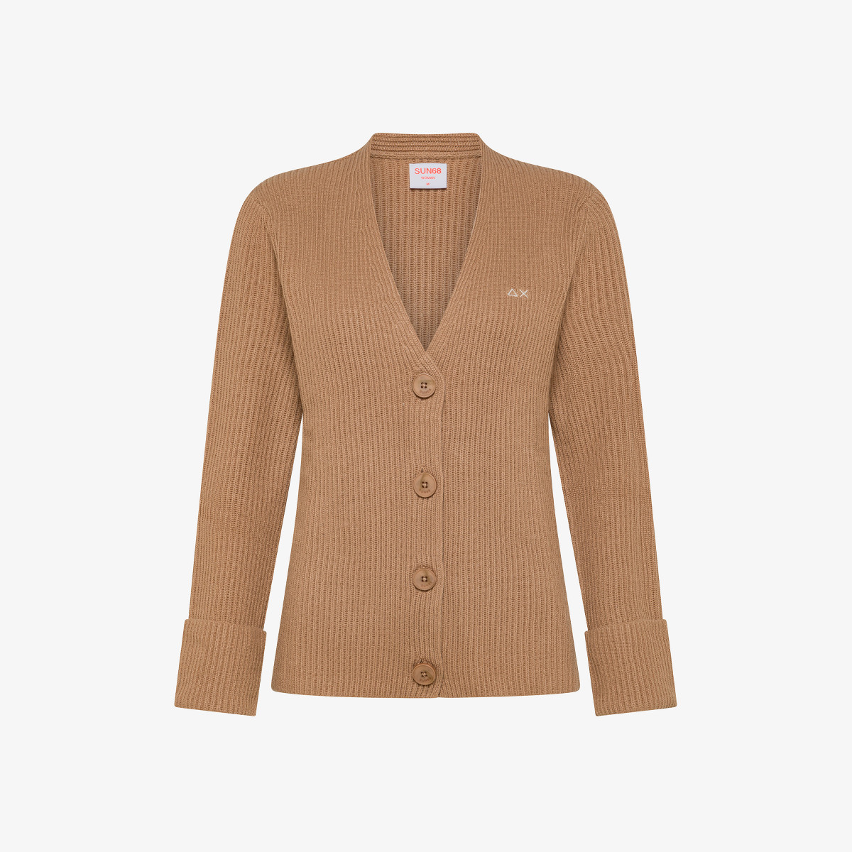 Sun 68 Cardigan In Lana E Cashmere - Donna