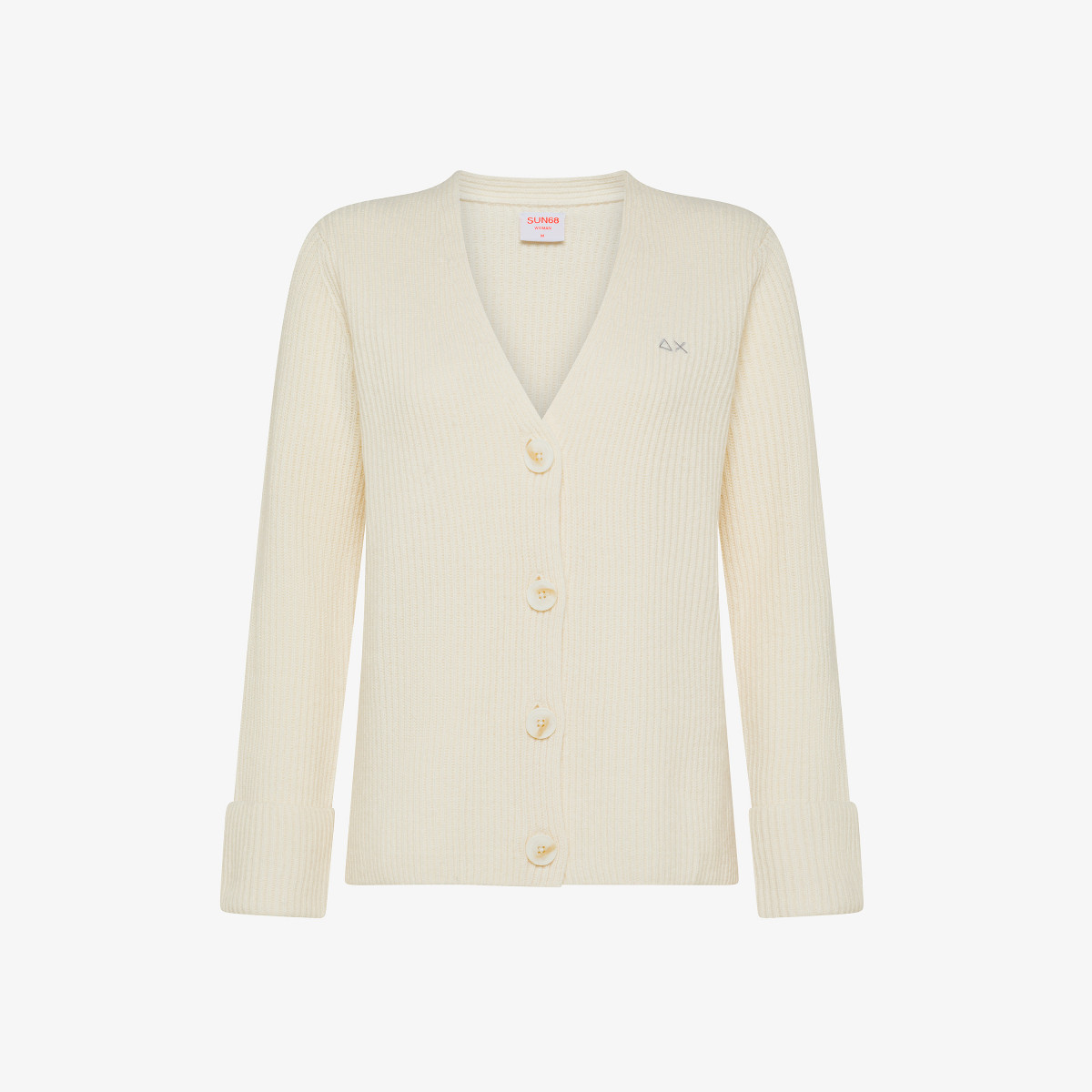 Sun 68 Cardigan In Lana E Cashmere - Donna