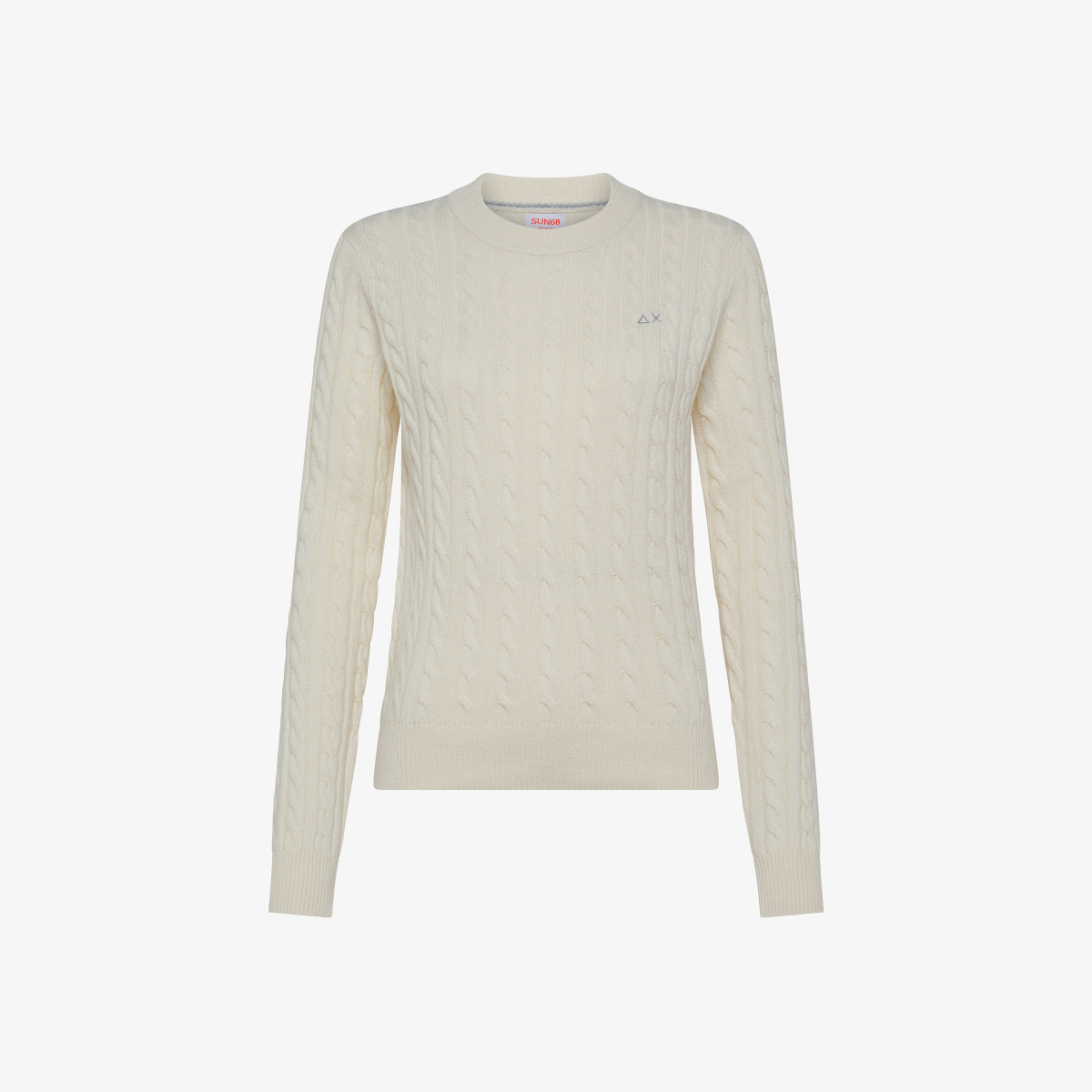 Sun 68 Maglia A Trecce In Misto Cashmere - Donna