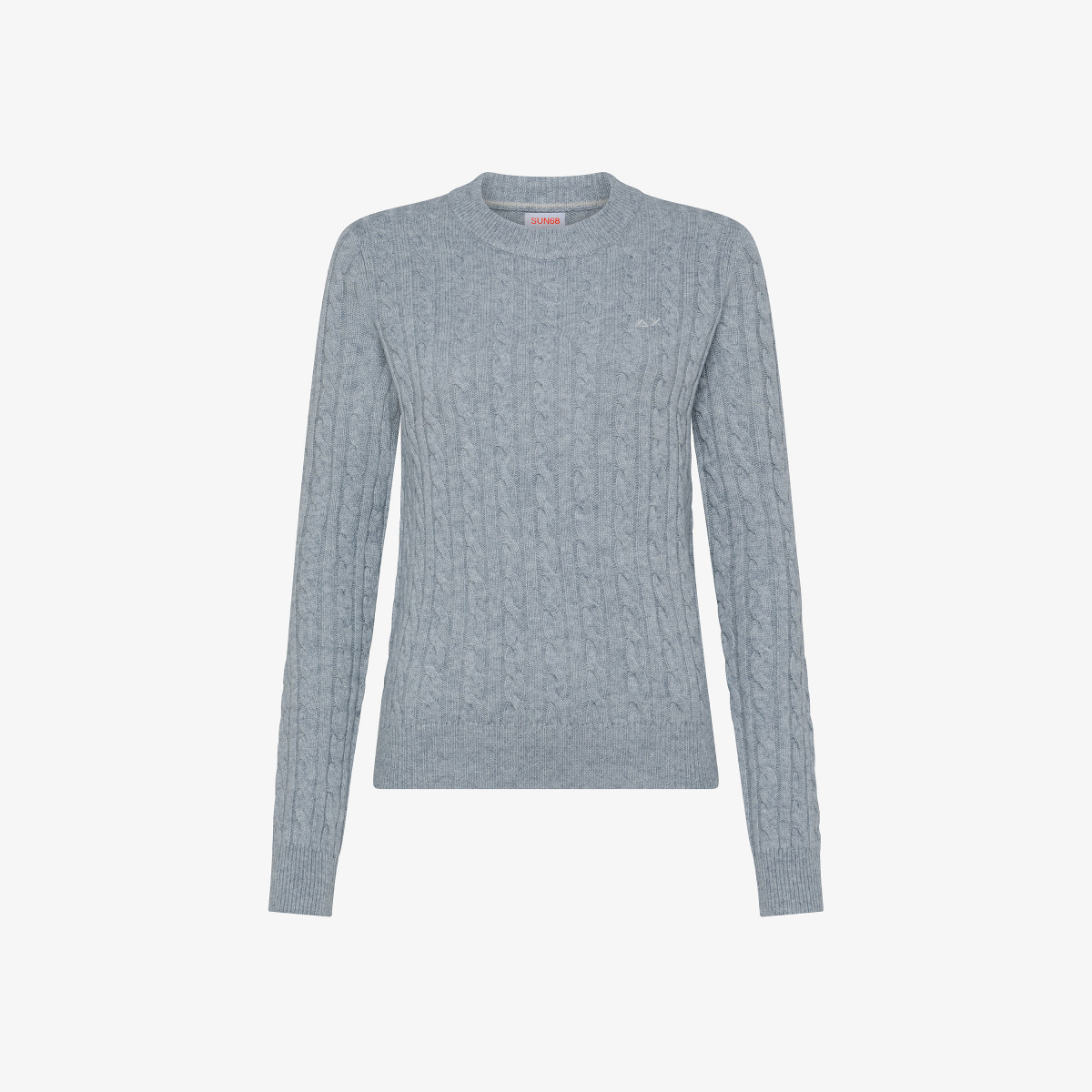 Sun 68 Maglia A Trecce In Misto Cashmere - Donna