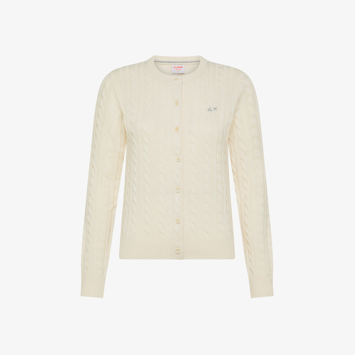 Wool and cashmere cardigan OFF WHITE