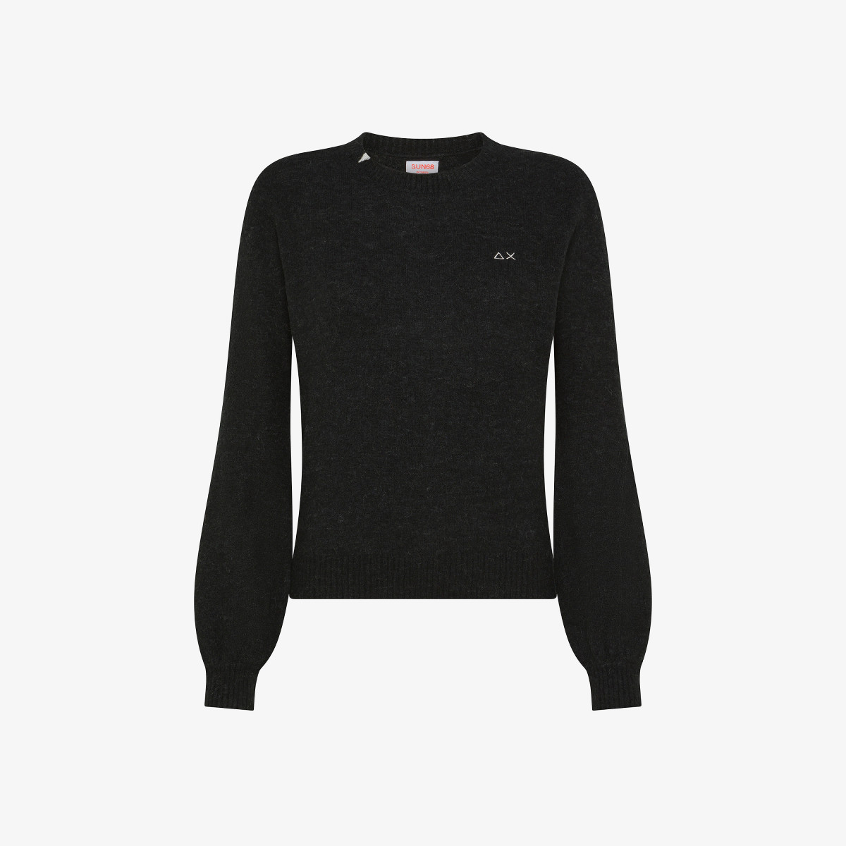 ROUND NECK ALPACA BLACK