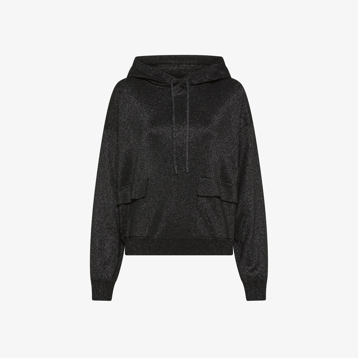 HOODY LUREX BLACK