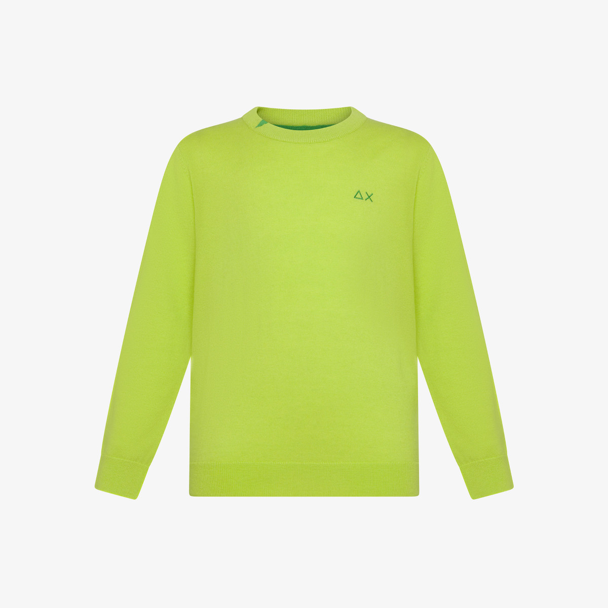 Wool and cotton jumper LIME