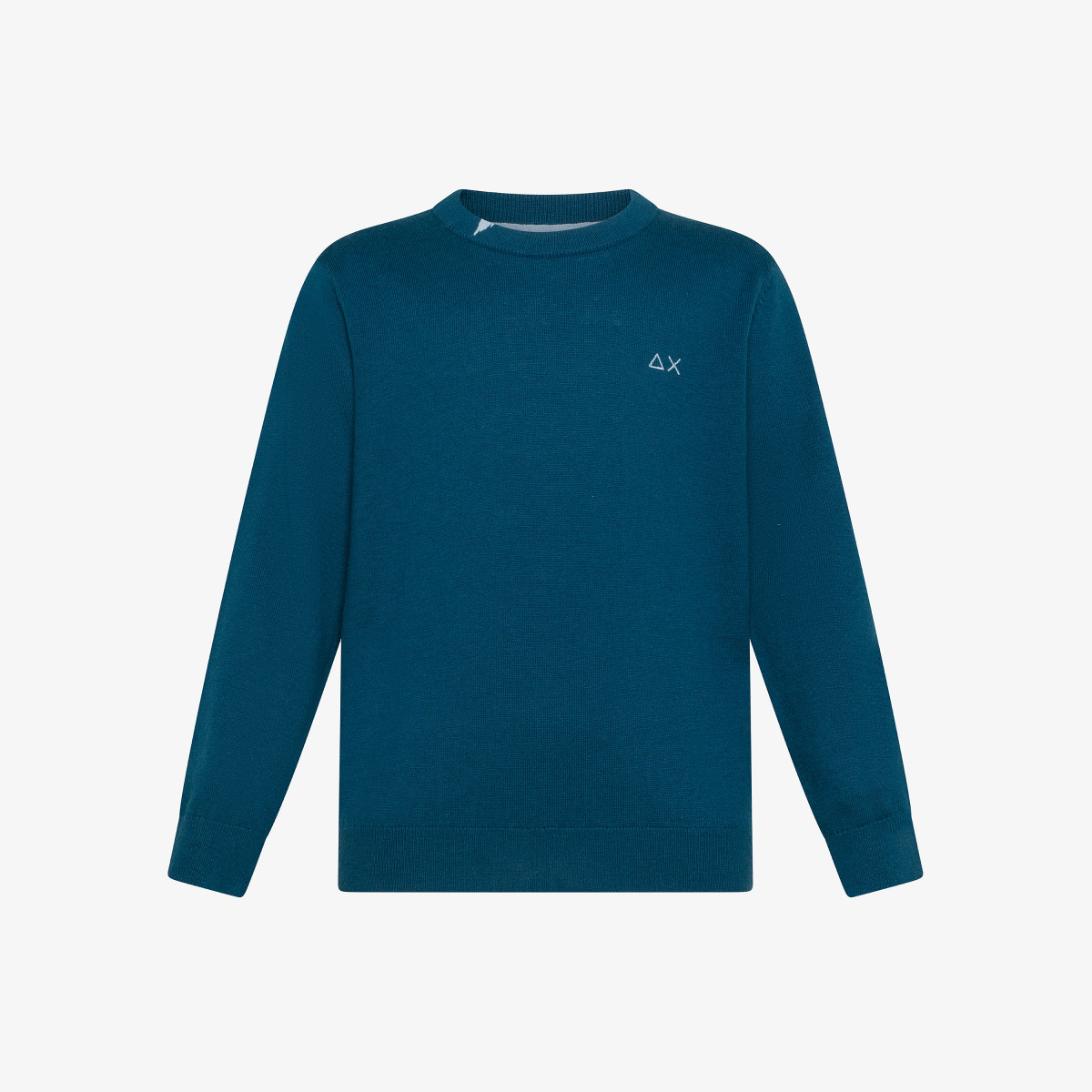 Wool and cotton jumper DEEP BLUE