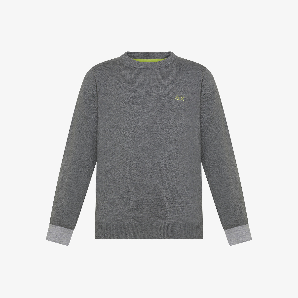 Wool and cotton jumper DARK GREY