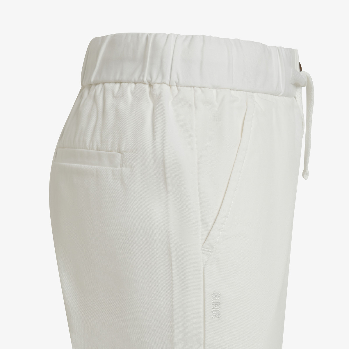 BOY'S PANT COULISSE SOLID OFF WHITE