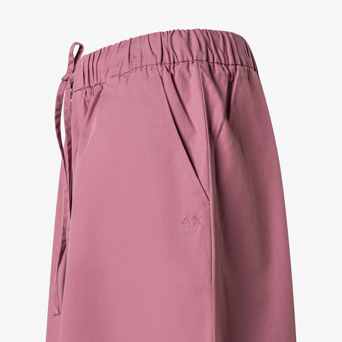 TROUSERS WIDE LEG ROSA SCURO