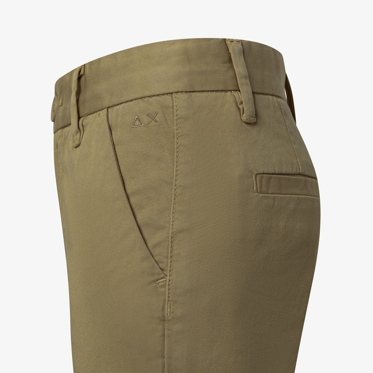 Pantaloni chino in cotone beige