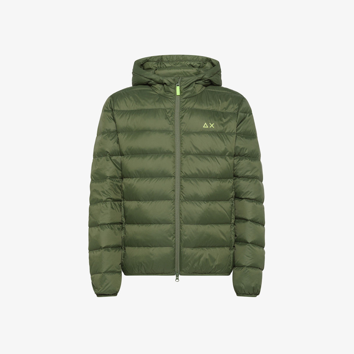 HOOD DOWN JACKET MILITARE SCURO