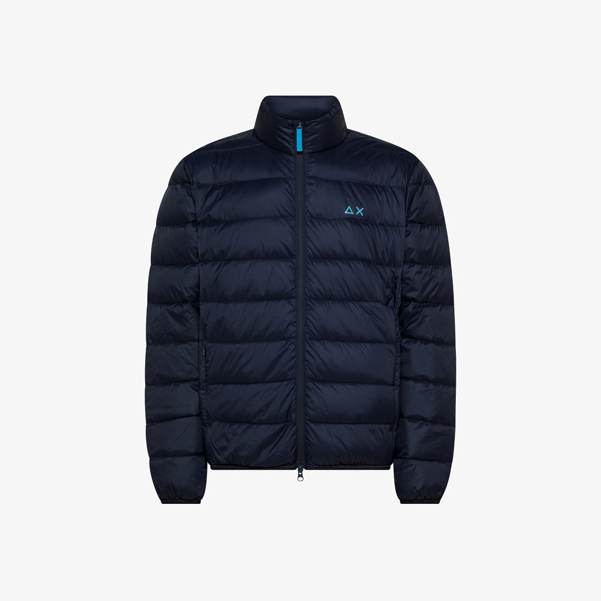 HIGH COLLAR DOWN JACKET NAVY BLUE