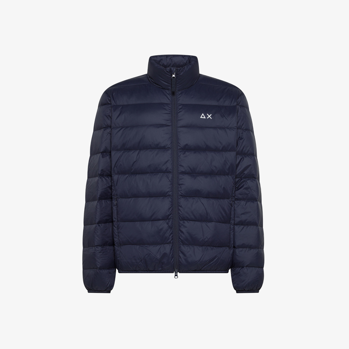 Piumino in nylon trapuntato e imbottito navy blue