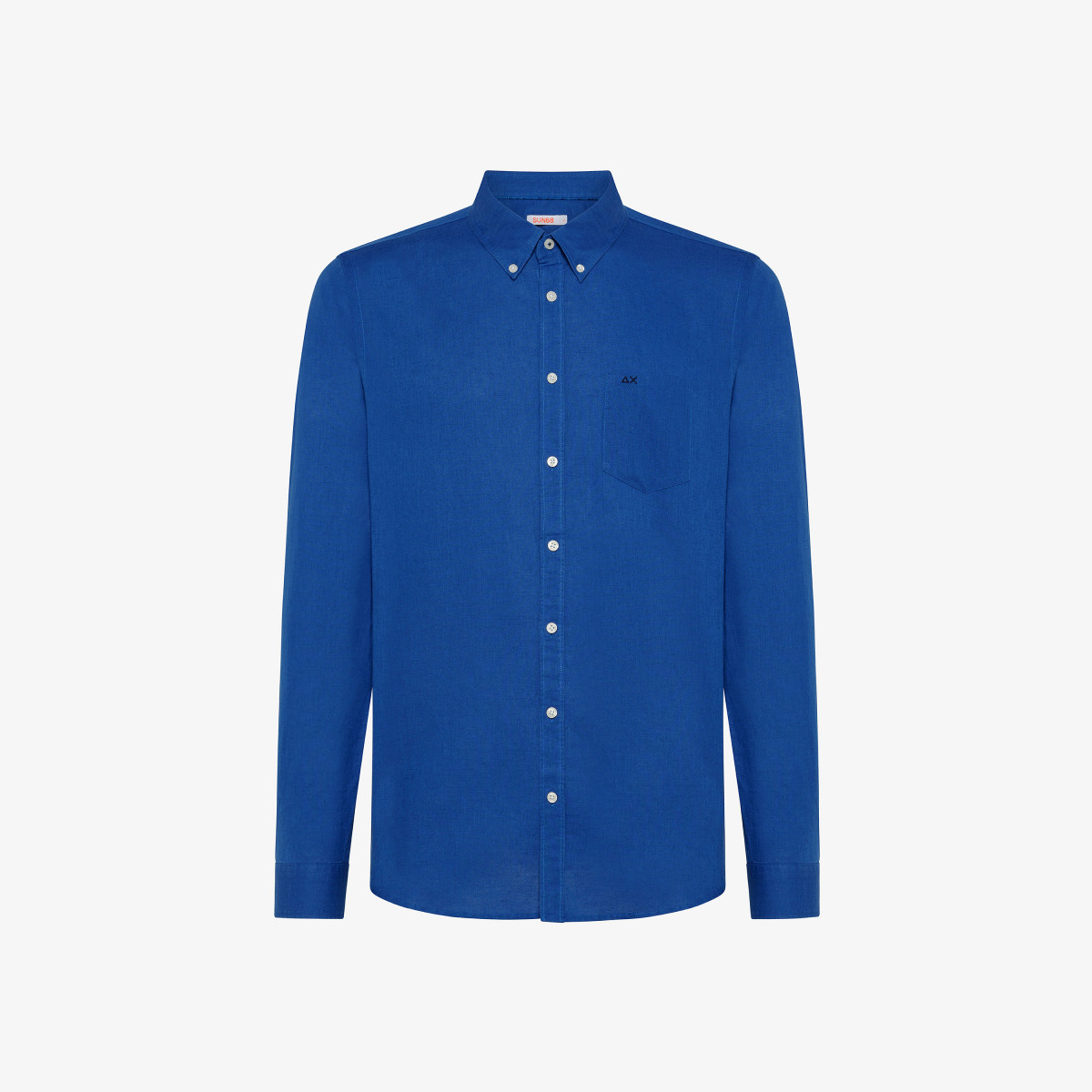 SHIRT LINEN B/D L/S ROYAL