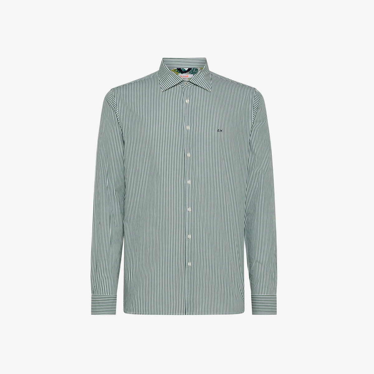 SHIRT FANCY WITH DETAIL MILITARY