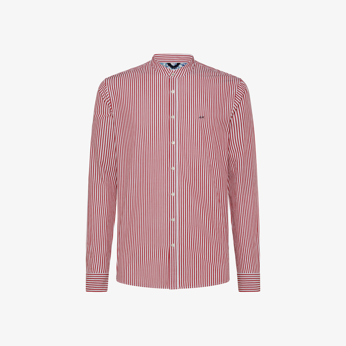 SHIRT KOREA FANCY WITH DETAIL BIANCO/ROSSO FUOCO