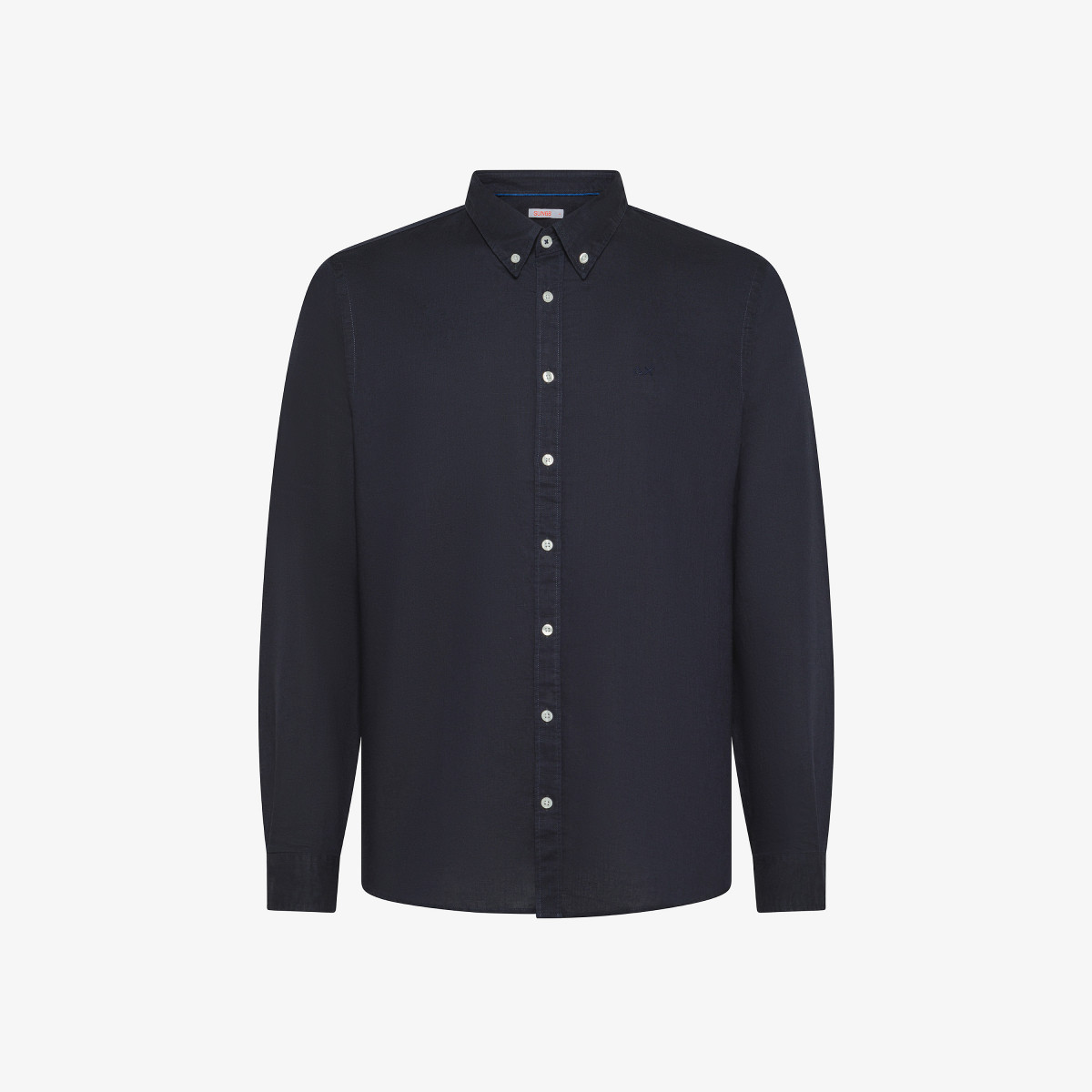 SHIRT LINEN BD L/S NAVY BLUE