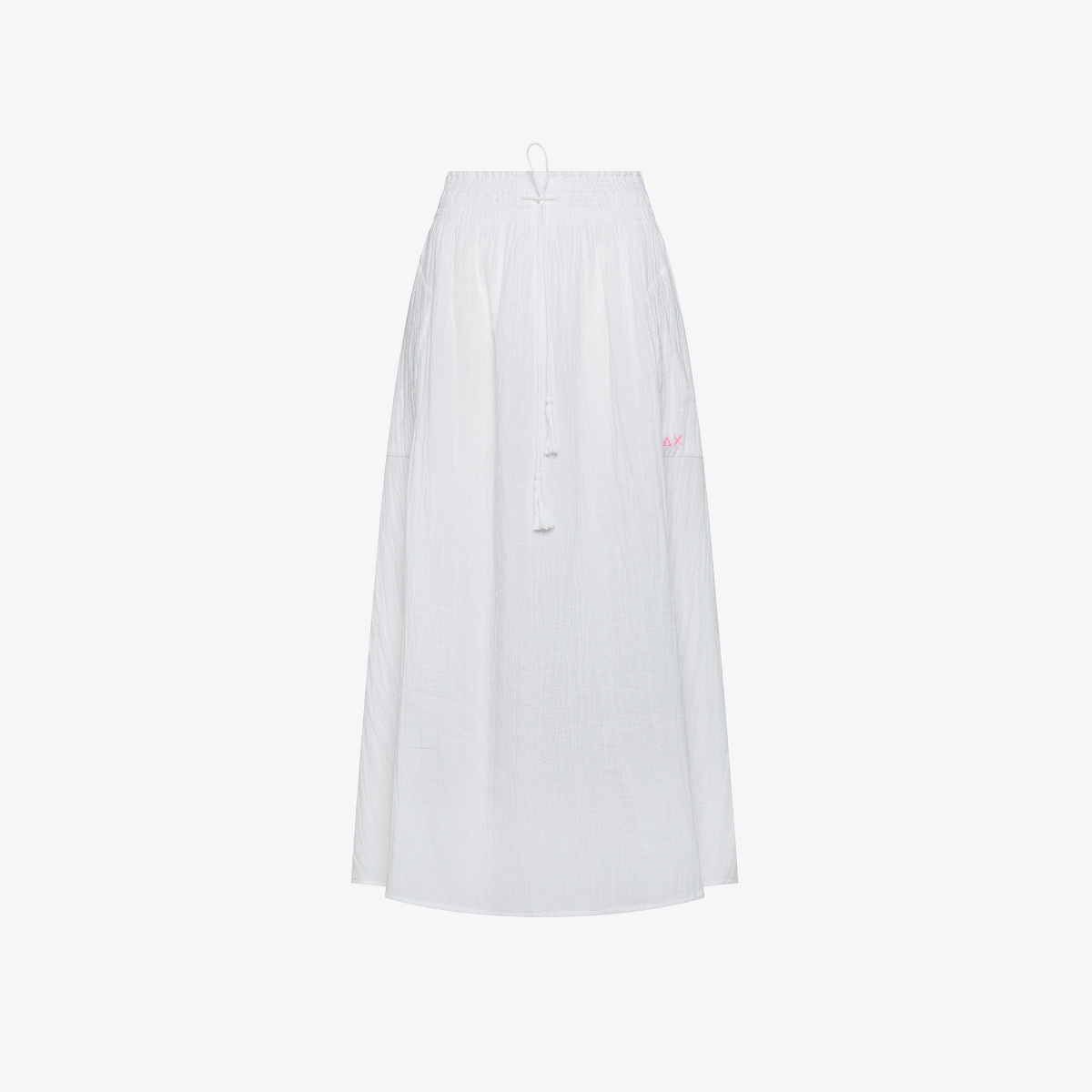 Gonna in cotone bianco