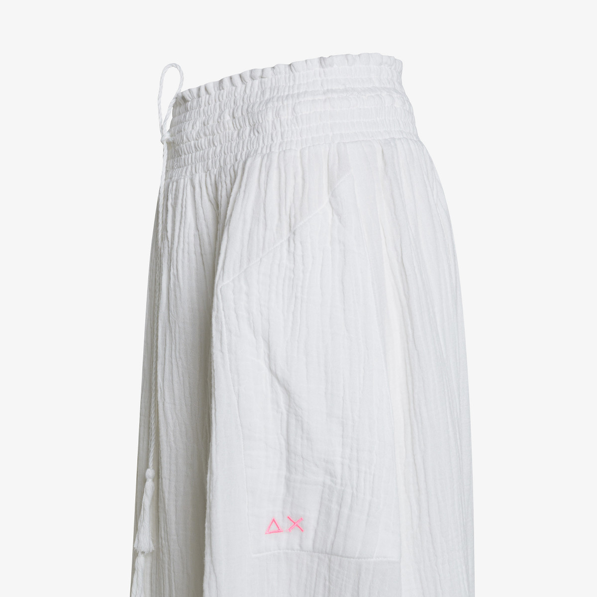 Gonna in cotone bianco