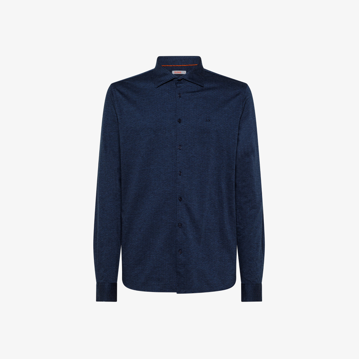 SHIRT JERSEY FANCY FRENCH COLLAR L/S NAVY SCURO