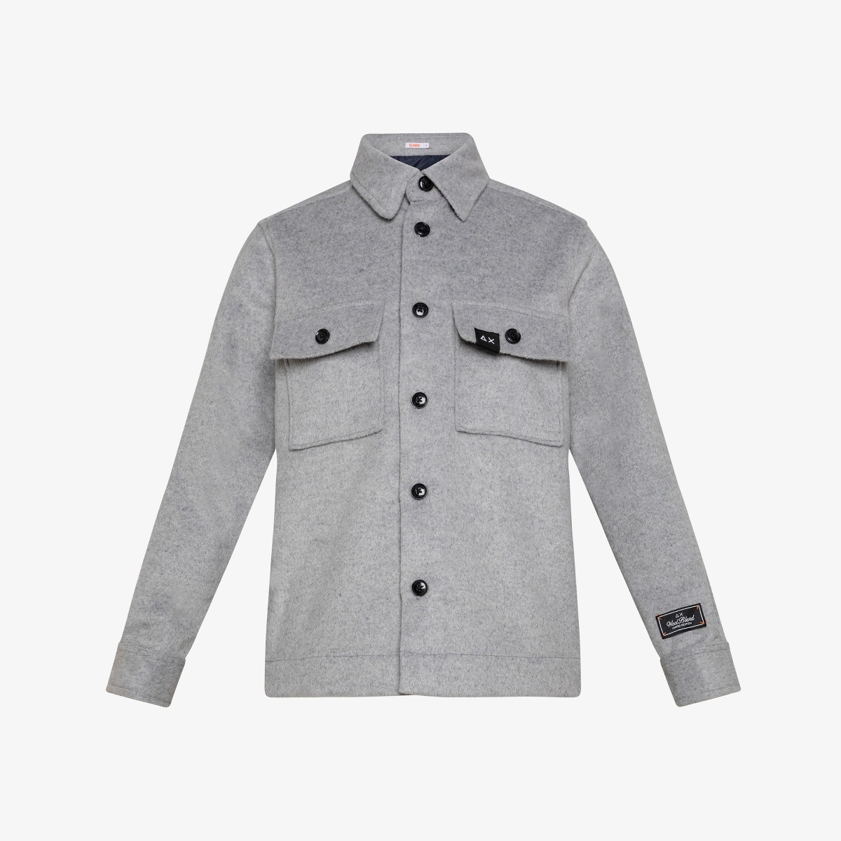 BOY'S OVERSHIRT WITH POCKET ON CHEST L/S LIGHT GREY
