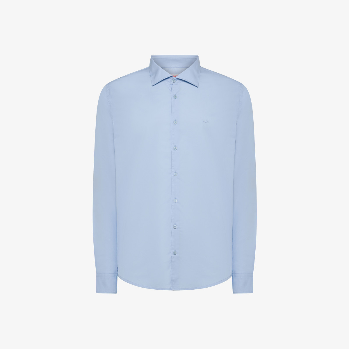 Cotton poplin shirt LIGHT BLUE