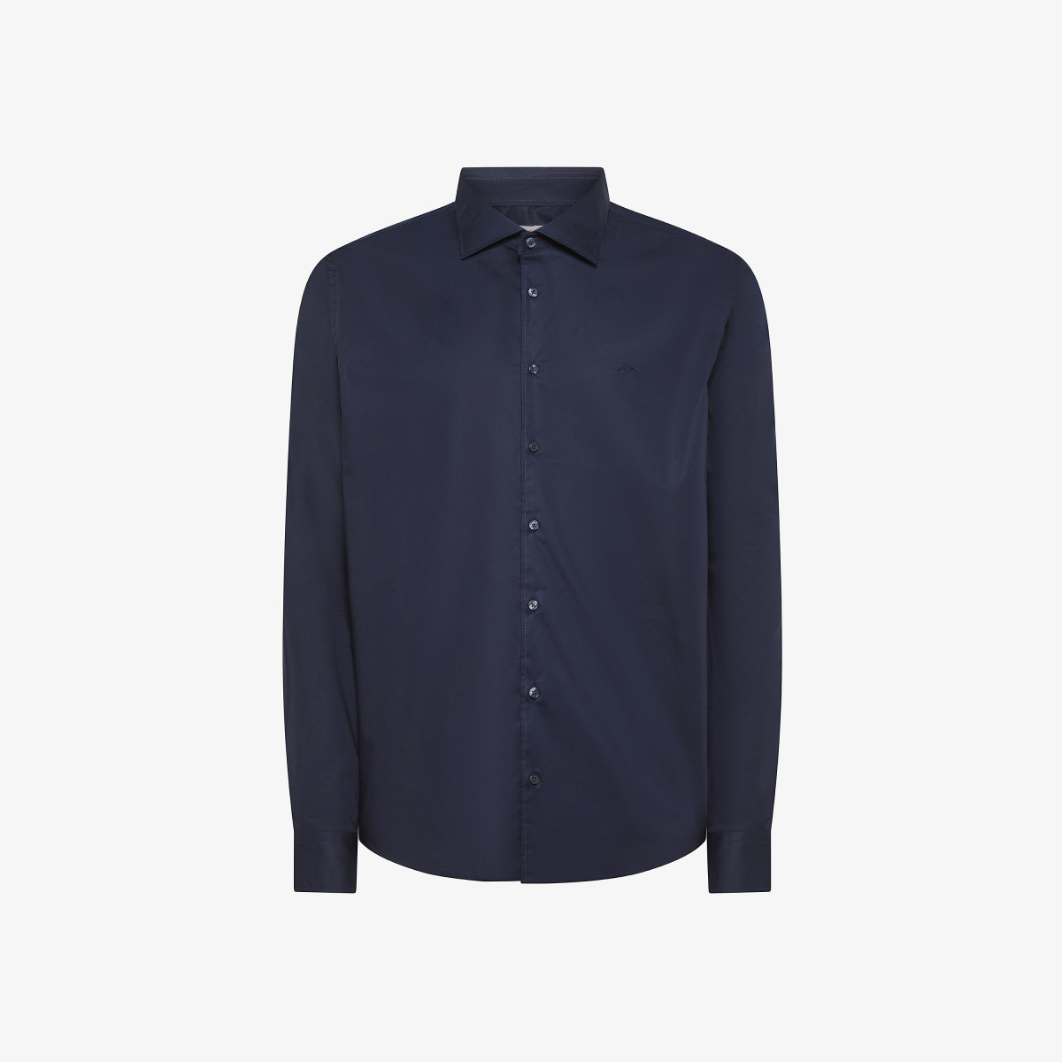 Camicia in popeline di cotone NAVY BLUE