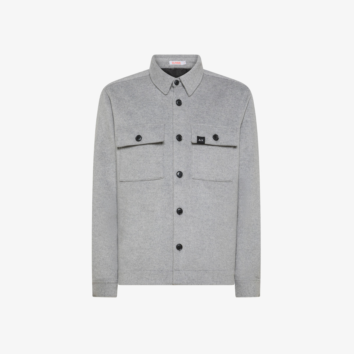 Sun 68 Giacca Overshirt In Lana - Uomo