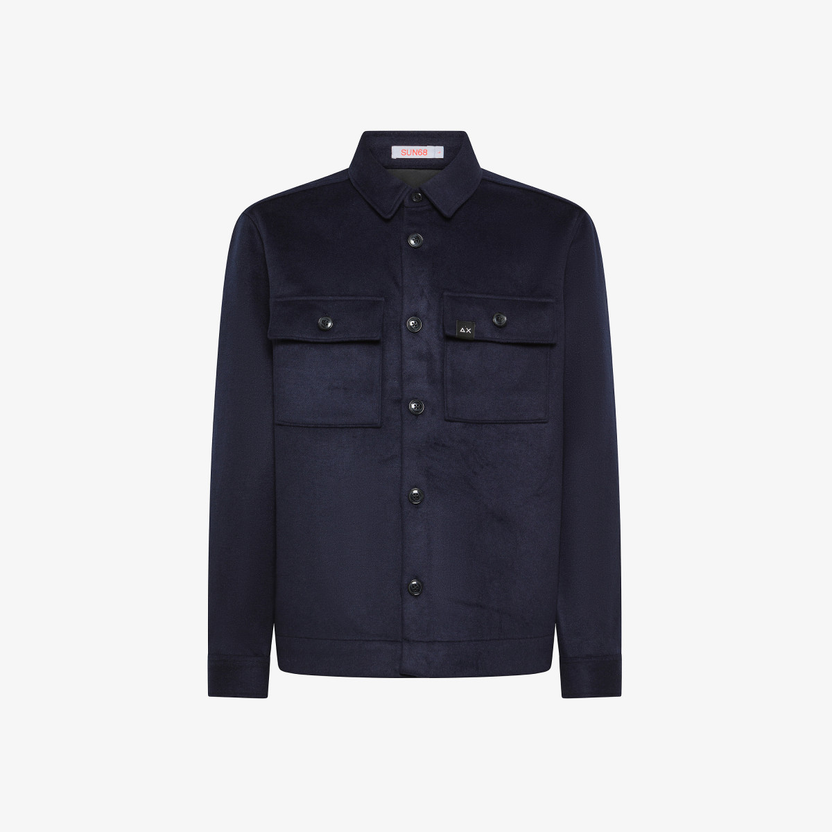 OVER SHIRT PANNO NAVY BLUE