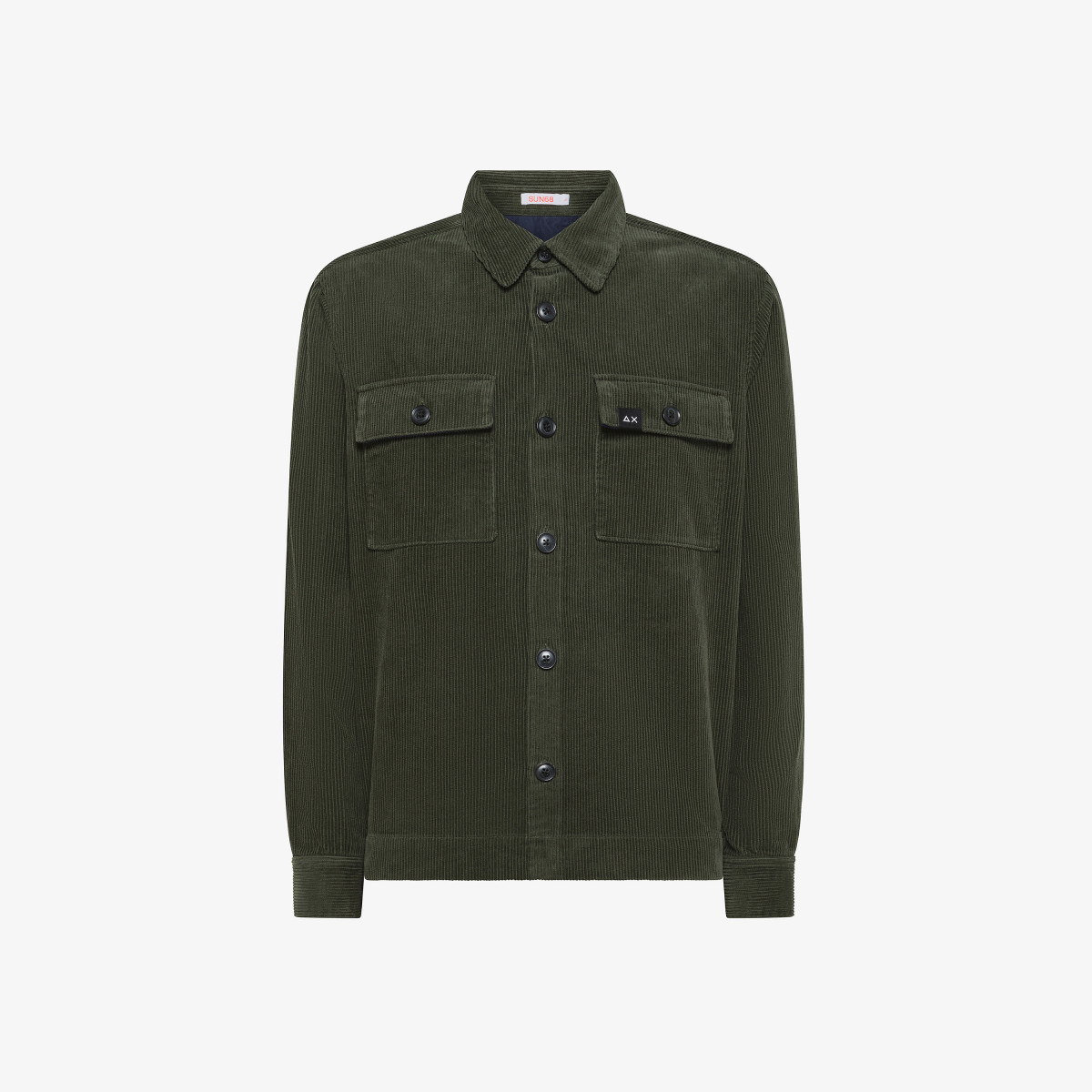 Sun 68 Giacca Overshirt In Velluto - Uomo