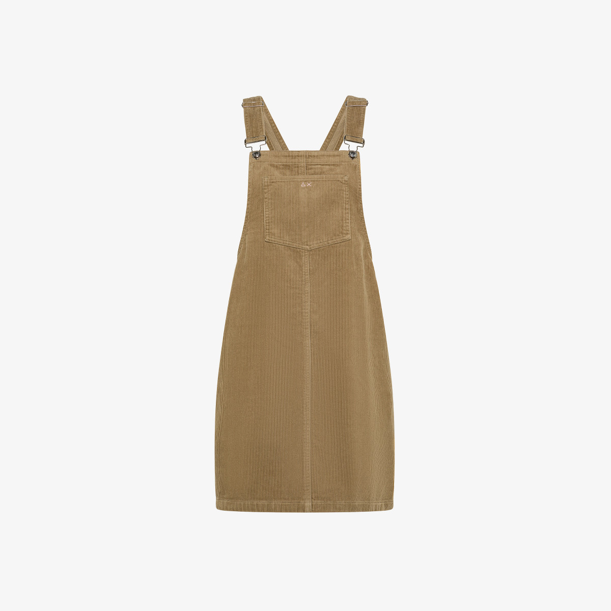 Corduroy dungaree dress BEIGE