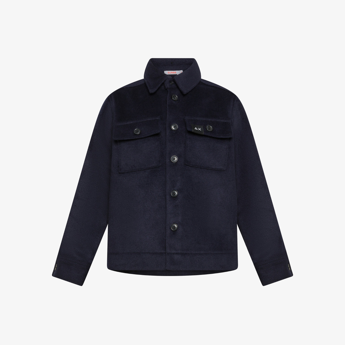 Wool overshirt NAVY BLUE