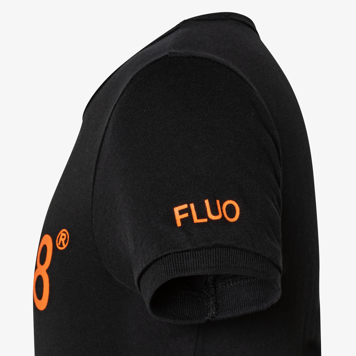 BOY'S T-SHIRT PRINT FLUO BLACK