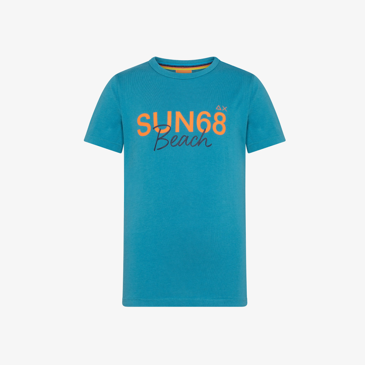 BOY'S T-SHIRT SUN68 BIG LOGO BEACH AVIO