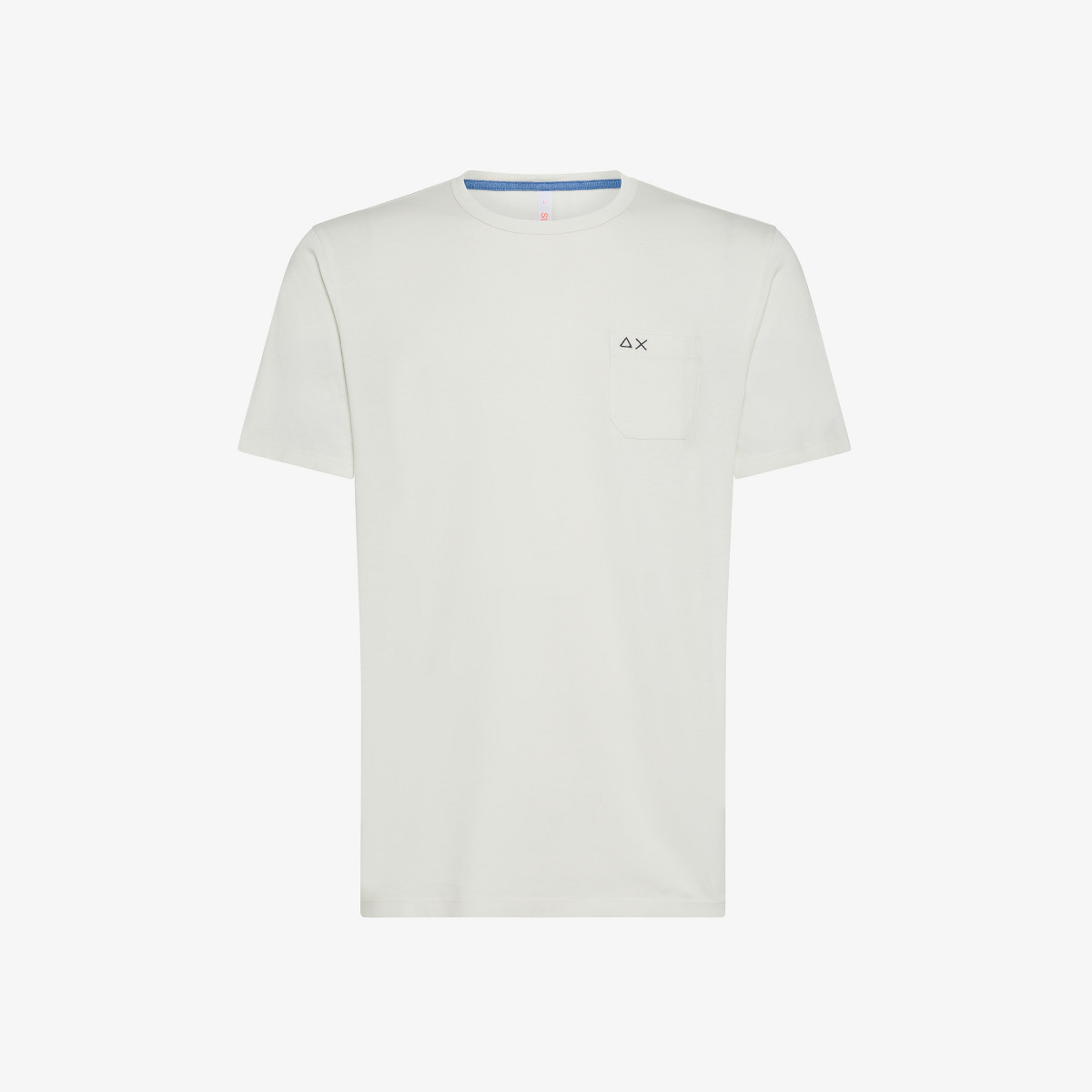 T-SHIRT ROUND SOLID POCKET S/S OFF WHITE