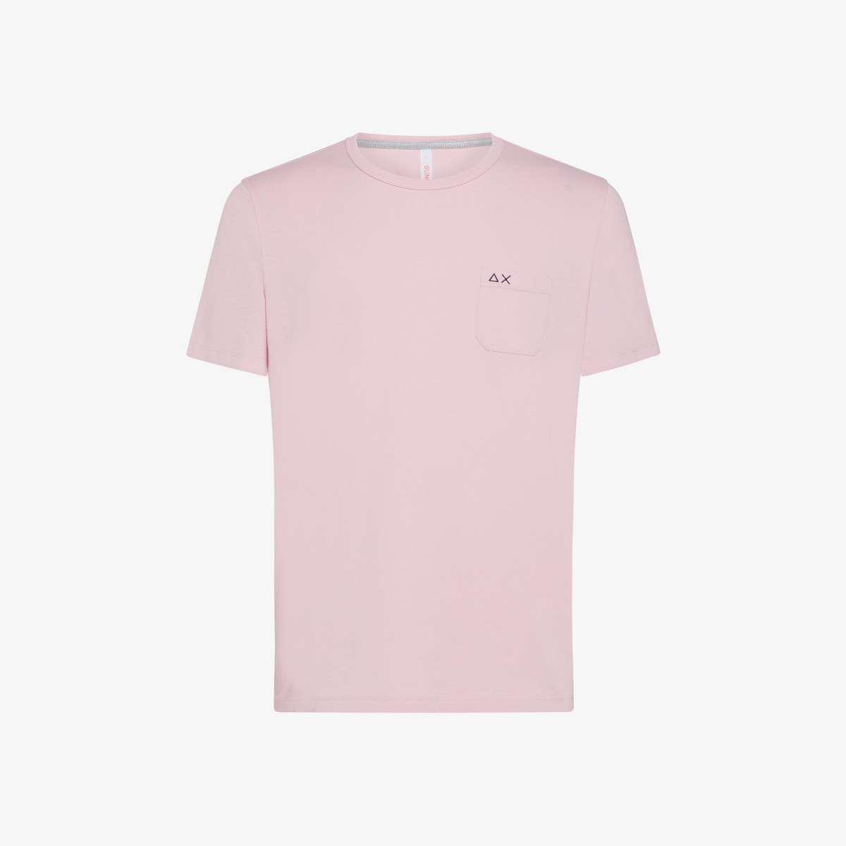T-SHIRT ROUND SOLID POCKET S/S CYCLAMEN
