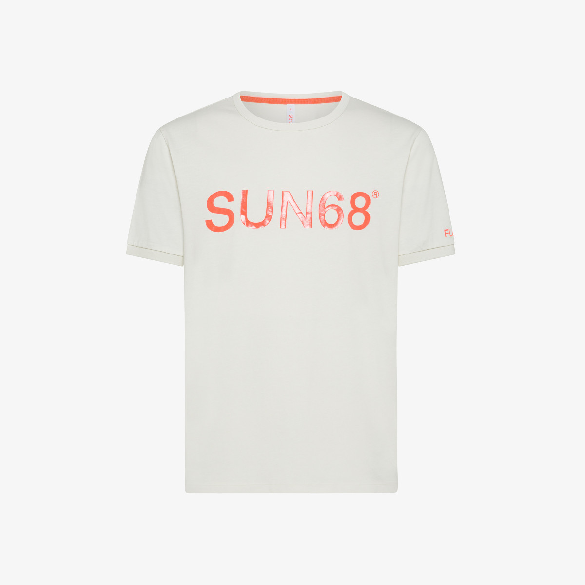 T-SHIRT PRINT FLUO S/S OFF WHITE