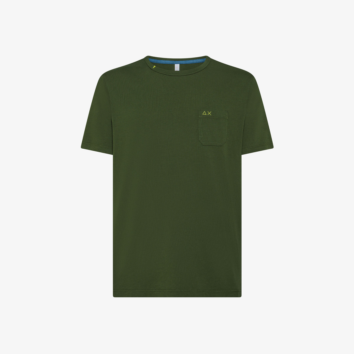 T-SHIRT POCKET BASIC S/S VERDE SCURO