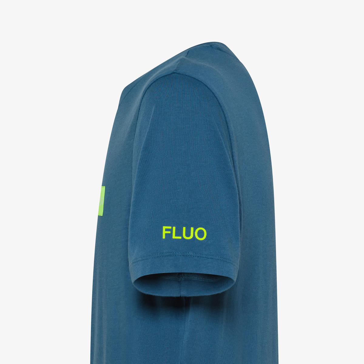 T-SHIRT LOGO FLUO S/S AVIO SCURO