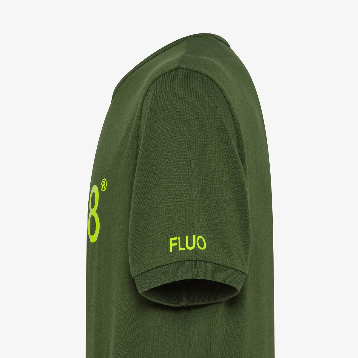T-SHIRT PRINT FLUO S/S DARK GREEN