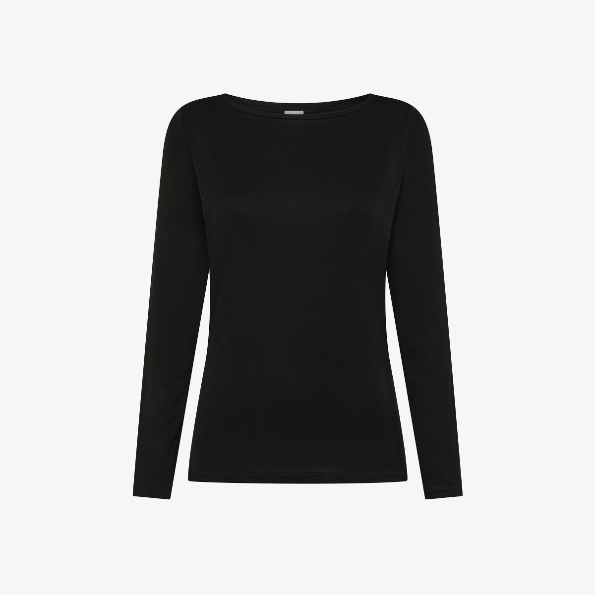 T-shirt slim fit in modal nero