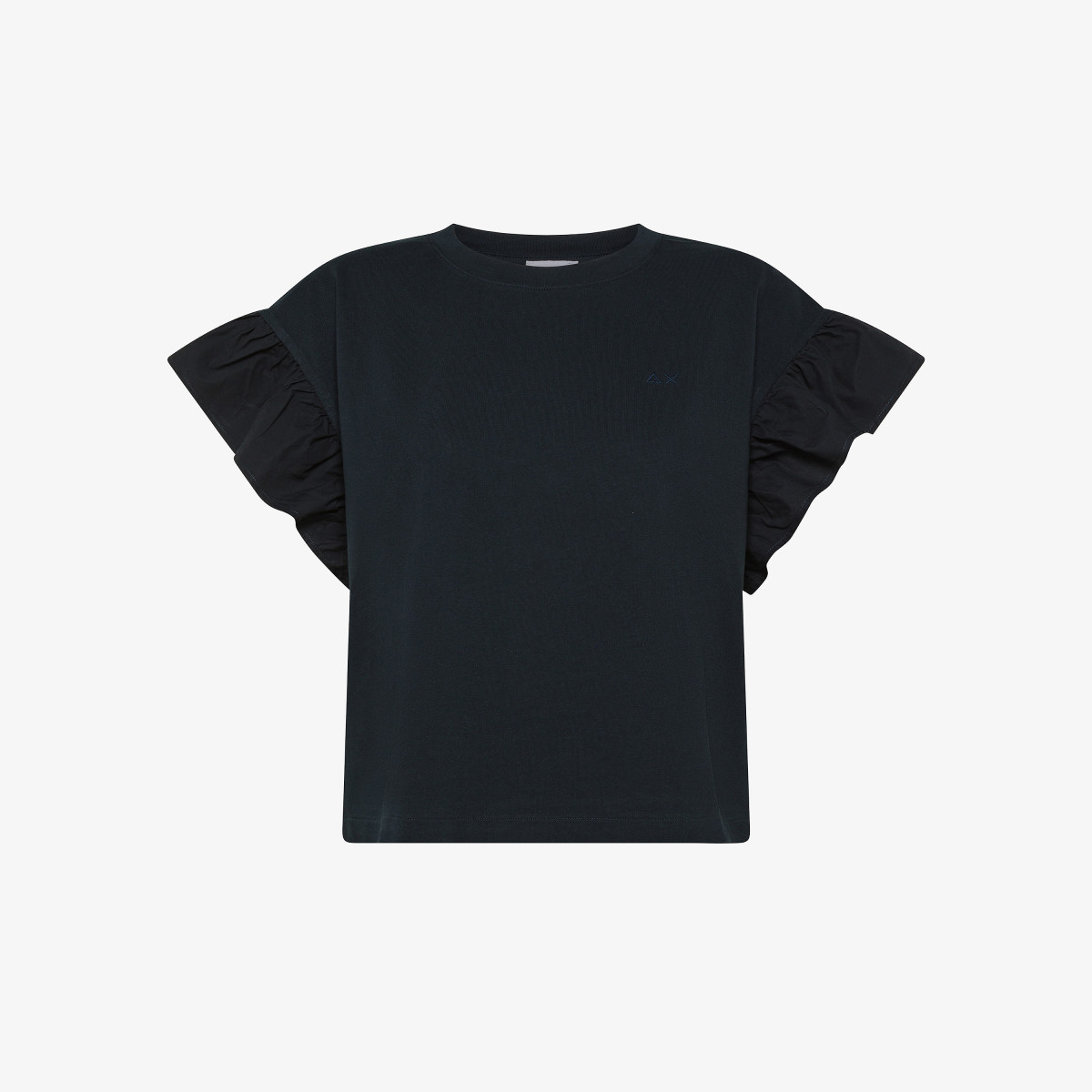 Navy blue cotton T-shirt