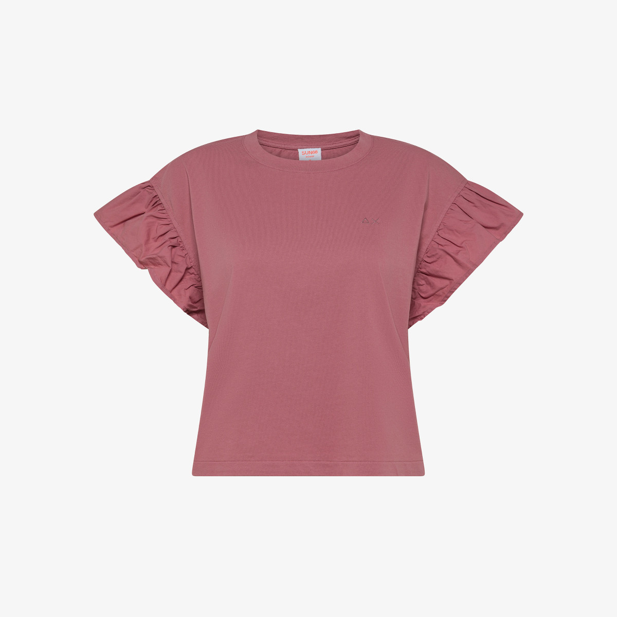 Dark pink cotton T-shirt