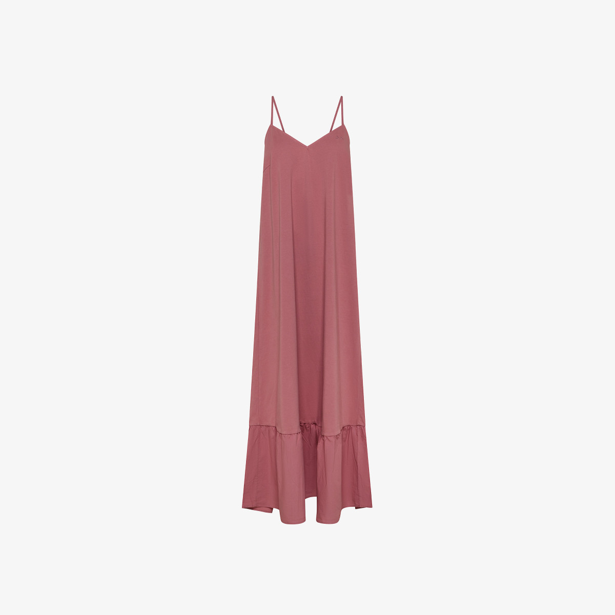 Dark pink cotton dress
